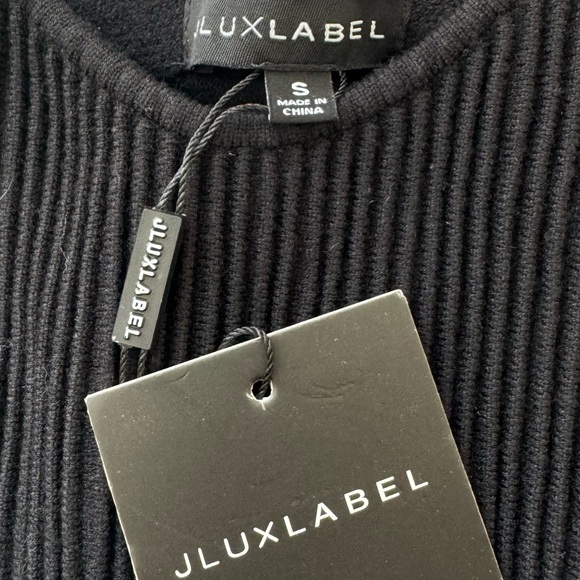 JLUXLABEL Black Ribbed Bralette - Picture 3 of 5